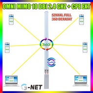 Wifi Antenna Hotspot Outdoor Omni Mimo GNet 2.4 GHz 10 dBi + CPE220EXT | Computer Network | Hotspot 