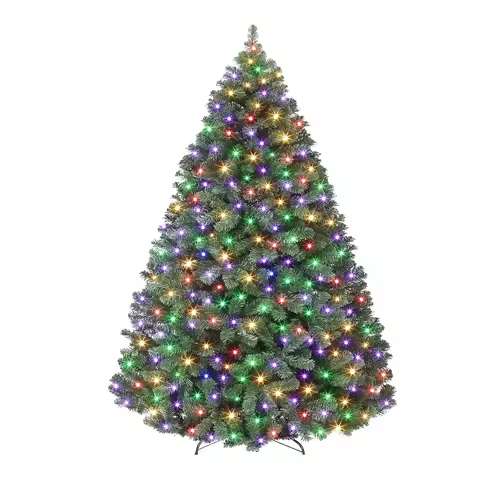 4.5FT-9 FT Premium Spruce Artificial Holiday Christmas Tree for Home, Office, Party Decoration Branc