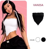 Women's off-the-shoulder crop top with 4-way stretch tie at the back VANISA Y900