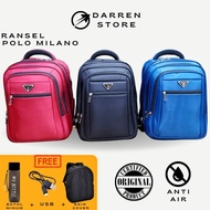 100%berkualitas Tas Ransel Laptop Polo Milano Original 88371