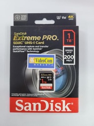 1TB SDXC Extreme Pro U3 V30 4K UHD 200MB/s(R) 140MB/s(W) 相機記憶卡 (SDSDXXD-1T00) 619659188641