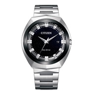 (AUTHORIZED SELLER) Citizen Eco-Drive Black Dial Silver Stainless Steel Strap Men Watch BN1014-55E