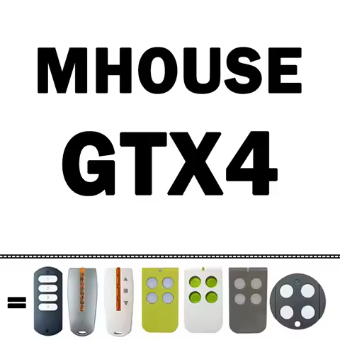 MHOUSE GTX4 Remote Control 433.92MHz Rolling Code For GTX4C TX3 TX4 MOOVO MT4 MT4V MT4G Garage Gate 