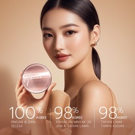 HEXZE Cushion Foundation Concealer Oil Control High Coverage Makeup Long-lasting All Skin Types (15g