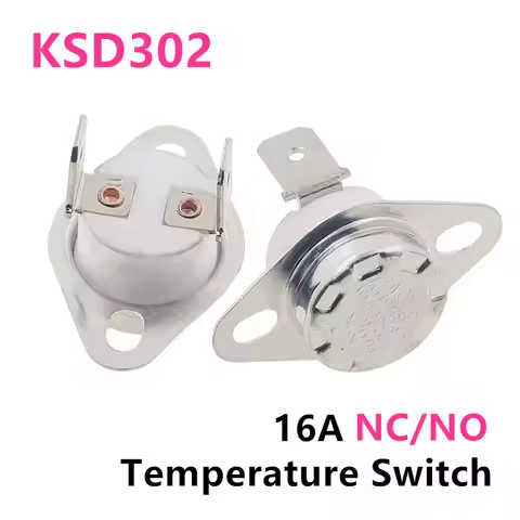 KSD302 16A 250V 40-300 degree Ceramic KSD301 Normally Closed Open Temperature Switch Thermostat 45C 