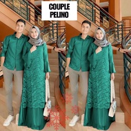 GSL Baju Gamis Couple Pelino Kondangan Lebaran Keluarga Pasangan Suami Istri Muslim Brokat Terbaru Kekinian