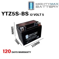 YTZ5S-BS MIGHTY MAX BATTERY Y15ZR LC135 V2-V8 FZ150 EX5 WAVE WAVE125 DASH YTZ5S DRY BATTERY GEL BATE