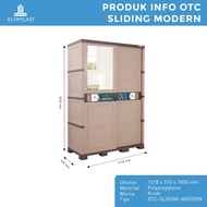 Olymplast Lemari Pakaian Sliding 2 Pintu / Lemari Plastik Minimalis / Transform Cabinet / OTC SL Mod