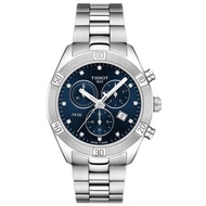 Tissot T101.917.11.046.00 Women's PR 100 Sport Chic Chronograph Diamond Index Stainless Steel Bracelet Watch