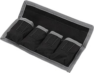 PATIKIL Camera Battery Bag, 4 Pockets Nylon DSLR Battery Bag Holder Storage Bag for AAA Battery and 