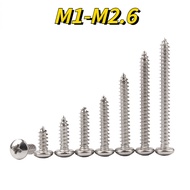 [XNY] 304 Stainless Steel Self-Tapping Screw M1M3M4M5M6M8 Round Head Phillips Self-Tapping Screw Screw