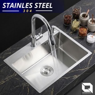 01 | KITCHEN SINK PREMIUM/MODERN STAINLESS 304 SILVER KITCHEN SINK