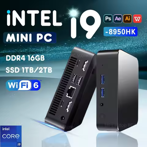 2026 Intel Core i9 8950HK i3-6100 Mini PC Computer 16GB 1TB 2TB 4K Windows 11 Gaming Computer WiFi6 