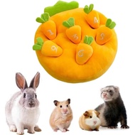 Cute Plush Rabbit Foraging Toys Novelty Snuffle Mat Toys for Ferret Bunny Small Animals Interactive 