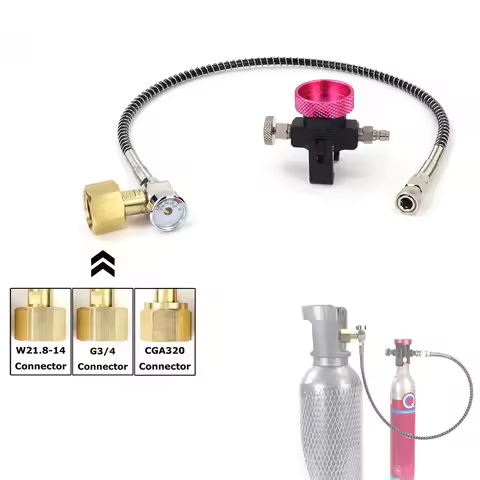 Soda Quick Connect Pink Co2 Cylinder Refill Adaptor Filling Station Fit Sodastream Terra DUO Art Pin