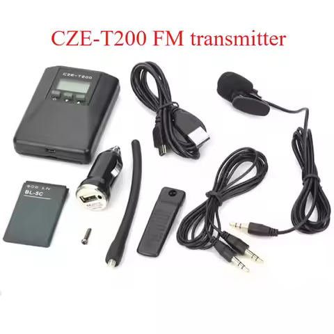 CZE-T200 Portable FM Transmitter MP3 Audio Player Wireless Teaching Machine for Car Square Dance