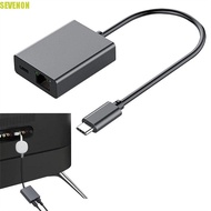 SEVENON RJ45 Adapter Ethernet Adapter Type-C to 1000Mbps Type-C To RJ45 for Mobile Phone Ethernet Sw