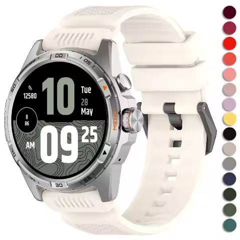 24mm Silicone Watch Band For Ticwatch Pro 5 Enduro Strap Correa Wristband for Garmin Venu X1 suunto 