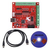 4แกน Mach3 Stepper มอเตอร์ Motion Controller การ์ด Breakout Board อินเทอร์เฟซ USB CNC Controller Board สำหรับ Stepper Motor