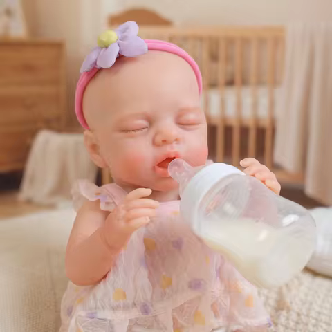 NPK High Quality 12Inch Small Premie Size Mouth Can Open Full Solid Platinum Silicone Super Soft Fle