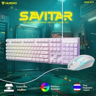 คีบอร์ดมีไฟ เมาส์มีไฟ NUBWO NKM-623 SARVITAR & NKM-634 & NKM-635 Keyboard Mouse Combo คีย์บอร์ดราคาถ