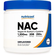 Nutricost N-Acetyl L-Cysteine (NAC) Powder 250 Grams - Vegan NAC, Non-GMO, Gluten Free