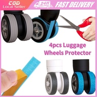 4/8Pcs Silicone Wheels Protector For Luggage Reduce Noise Travel Luggage Suitcase Wheels Cover Thick Texture Luggage