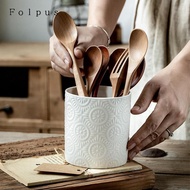 [Baosity11] Ceramic Kitchen Accessories Organizer Multipurpose Utensil Holder for Forks Knives Spoon