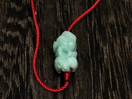 快速出貨 天然緬甸玉翡翠 開運幸運紅繩手鍊 招財貔貅手鍊