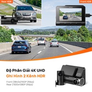 Camera 70mai A810 AI Motion Detection Dash Camera, Genuine GPS Positioning Support