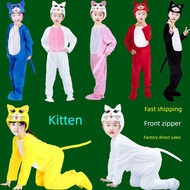 flora fauna costume kids animal costume kids Anak kucing kanak-kanak kartun drama kostum