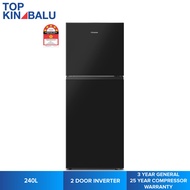 [SABAH ONLY] HISENSE 240L RT286N4ABN1 INVERTER TWO DOOR FRIDGE