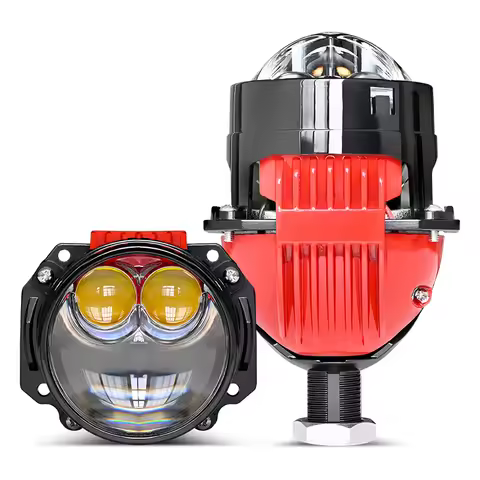 2.5 inch Car Double Direct Bi Laser Led Projector Lenses Headlight 12V 104W For H4 H7 9005 9006 Auto