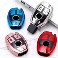 Mercedes Benz Chrome TPU Car Key Cover A/C/E/G/S/SL/CLA/CLS/CLK/GLA Class