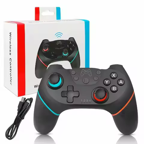 Pro Controller Wireless Bluetooth Gamepad Joystick For N-SL Console Pro Host With 6-axis vibration g