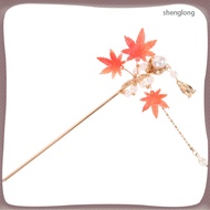 📅 1Set Alloy Metal Hairpin Featuring Maple Leaf Design in Chinese Style for Women’s Everyday Use 15.