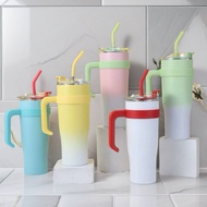 Readystock 现货🇲🇾1200ml 高颜值巨无霸新款冰霸杯吸管大容量不锈钢304水杯保温杯杯子 1200ml sus stainless steel large capity bottle