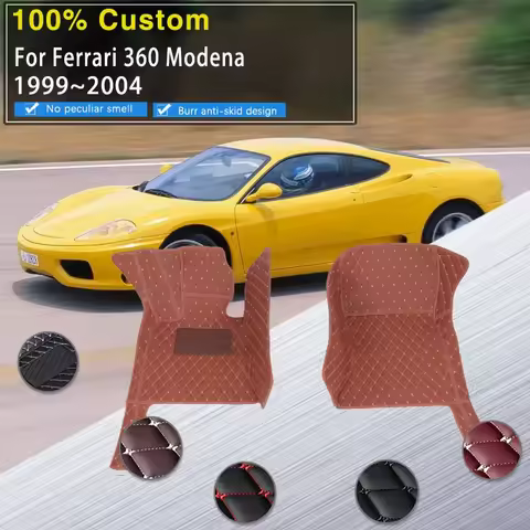Complete RHD Car Floor Mat For Ferrari 360 Modena F131 1999 2000 2001 2002 2003 2004 Waterproof Pad 