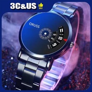 Full-automatic seiko movement watch for Men business waterproof steel watch Cool stainless  quartz m