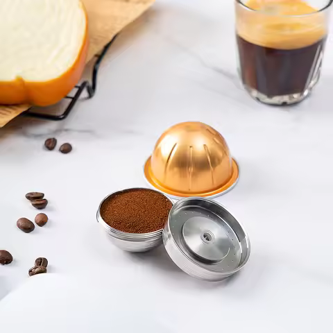 Compatible with Nespresso Vertuoline Pop Vertuo Next Coffee Maker Machine Reusable Capsule Coffee Fi