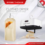 SwissThomas Portable Clothes Dryer Cloth Dryer Quiet Dryer Machine Deep Heating Cleaning With Timer 