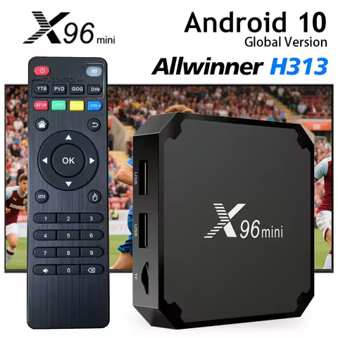 Original X96 mini TV Box Android 10.0 Allwinner H313 2GB16GB 4K UHD HDR 10 H265 Multimedia Player TV