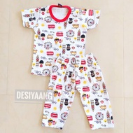 Qkids girls' sleepwear Size Xs (5-18 months) short sleeves long trousers made of Libby Velvet