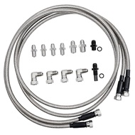 Ptfe 6an 70in Stainless Steel Braided Hose Kit for Transmission Fluid Oil Cooler Line Compatible wit