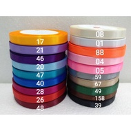 [1CM Ribbon ] 25yd /ROLL 1cm  SATIN RIBBON / REBEN / RIBBON HADIAH