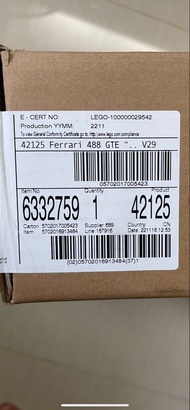 Lego 42125全新連啡盒