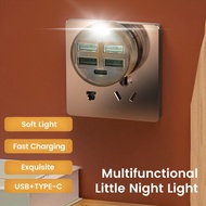 USB Transparent Mini Night Light Docking Station supports data transfer docking station