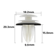 Bộ 100 Chốt Tappi Cửa/Chốt Tappi Trắng Cửa Xe Ô Tô Hàng Loại/Đinh Tán Nhựa Cho Cửa Cản Trước Xe Hơi