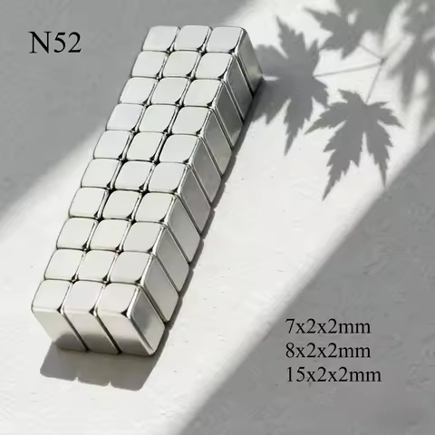N52 10x2x2 15X2X2 15x5x2 15x3x2 7x2x2 Rectangle Square Neodymium Block Strong Magnet Search Magnetic