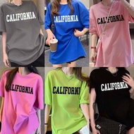 (24 Hours Shipping)Angle Official Oversized T-Shirt Over Size No.23 CALIFORNIA Letter Printing Moder